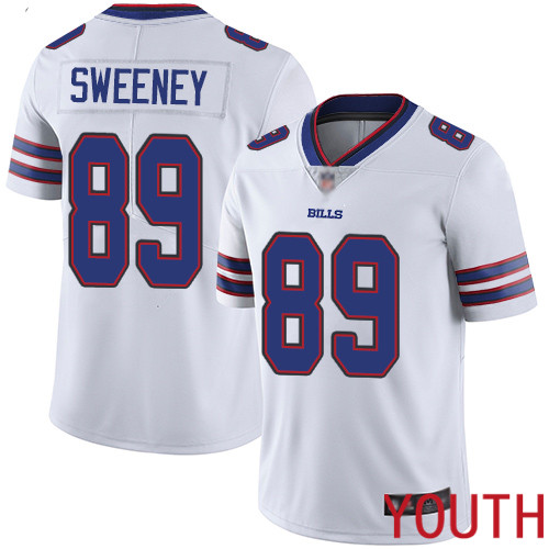 Youth Buffalo Bills 89 Tommy Sweeney White Vapor Untouchable Limited Player NFL Jersey